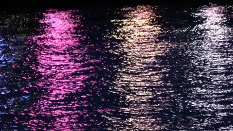 Light reflection on water surface Stock Footage 85667730