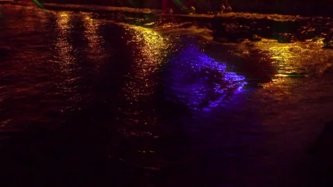 Light reflections on the beach by the sea 库存影片 260181769