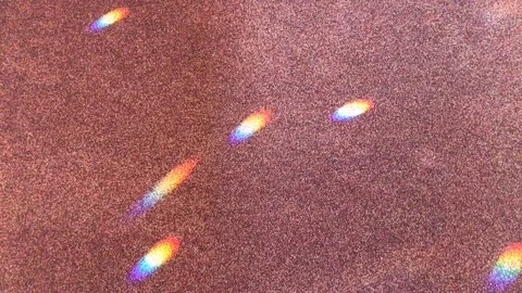 Light reflections move across a surface Stock Footage 97446563