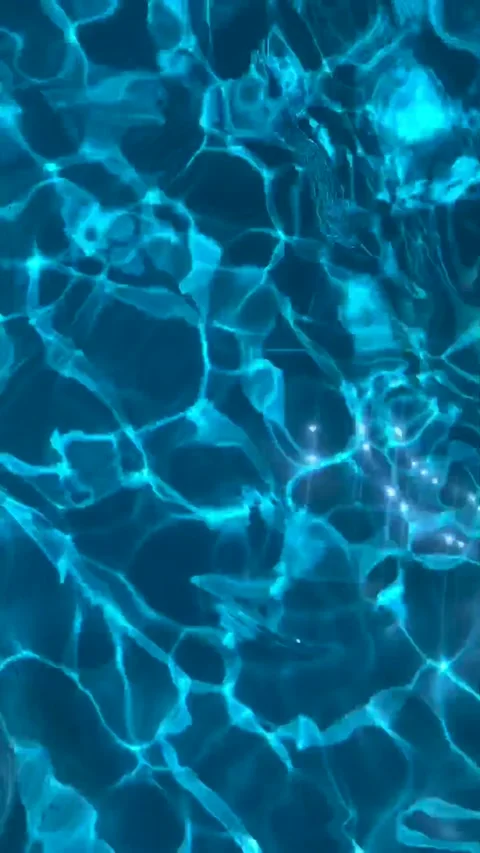 Light reflections pattern in the swimming pool Stock Footage 157987911