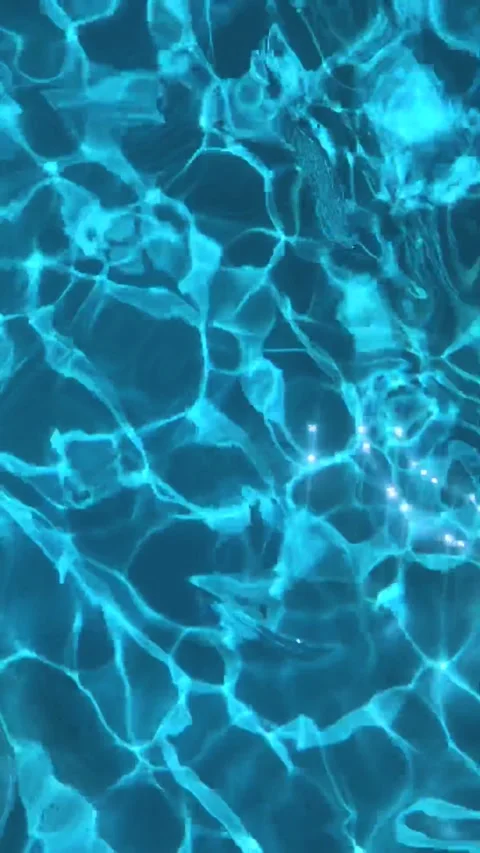 Light reflections pattern in the swimming pool Stock Footage 157987912