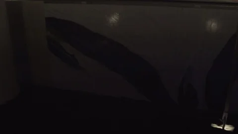 Light reflections in a pool of water at night at business district in Paris, 스톡 동영상 119367071