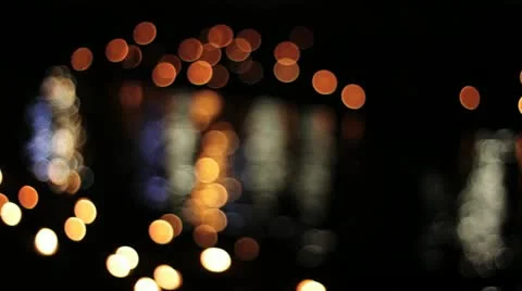 Light reflections in water Stock Footage 20587196