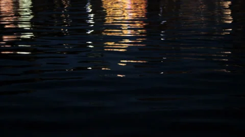 Light reflectons in the water 02 Video stock 27271833