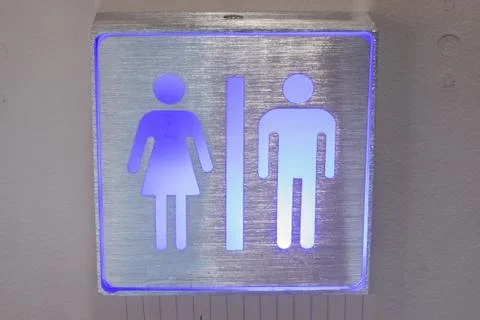 Light restroom public Stock Photos