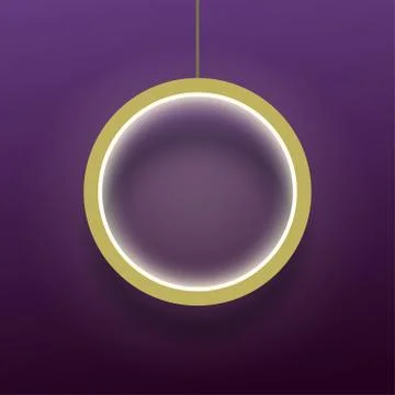 Light ring with glow effect Stock Illustration