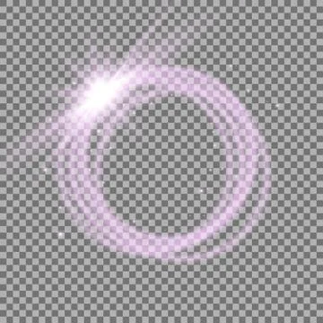 Light ring with tracing effect Stock Illustration