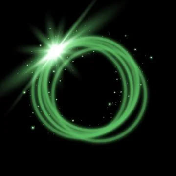 Light ring with tracing effect Stock Illustration