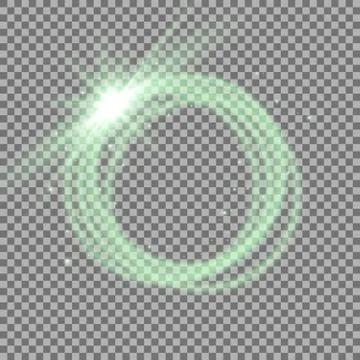 Light ring with tracing effect Stock Illustration
