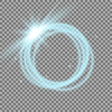Light ring with tracing effect Stock Illustration