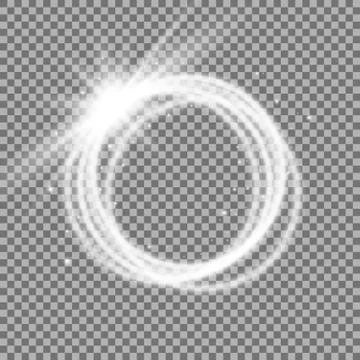 Light ring with tracing effect Stock Illustration