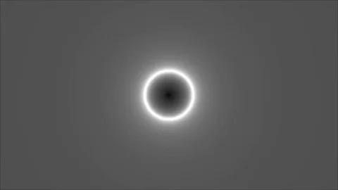 Light rings in fast motion like strobo effects black and white Stock Footage 83473700