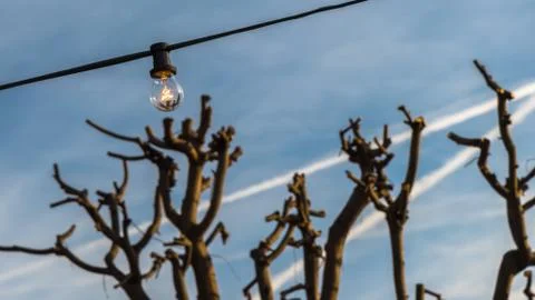 A light rises Stock Photos