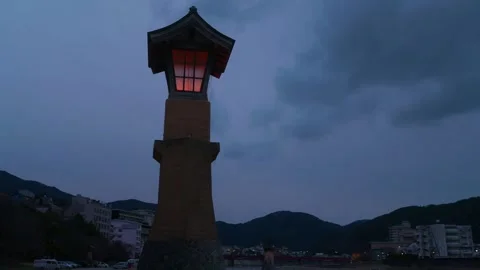 A light by the riverside Stock Footage 330871892