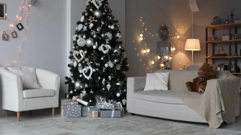 Light room with christmas interior 動画素材 99462516