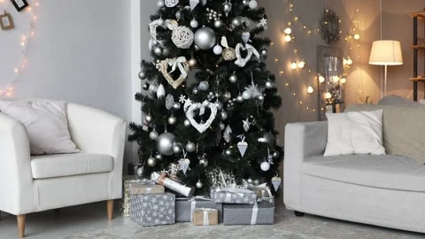 Light room with christmas interior 動画素材 99611080