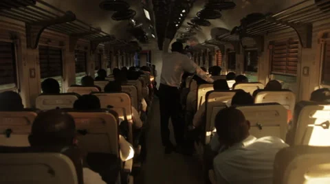 Light run in train Vídeo Stock 41127659