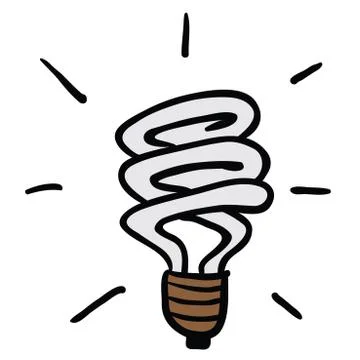 Light saving bulb Stock Illustration