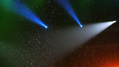 Light from the scene during the concert in a circus Stock Footage 149302563