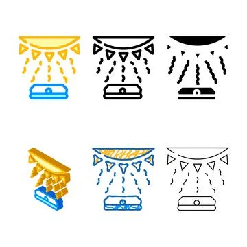 Light sensor color icon vector modern color Illustrazione stock