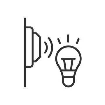 Light sensor, icon in line design. Light sensor, illumination, sensor Stock Illustration