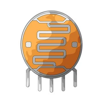 Light sensor illustration Illustrazione stock