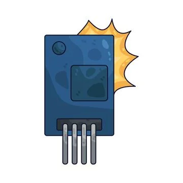 Light sensor illustration Stock Illustration