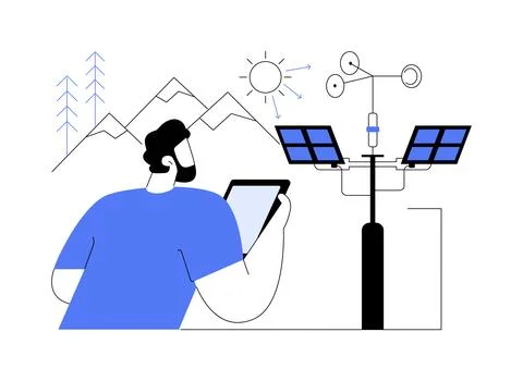 Light sensor isolated cartoon vector illustrations. Ilustración de archivo