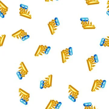 Light sensor isometric icon seamless pattern color Stock Illustration