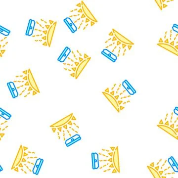 Light sensor vector seamless pattern color Stock Illustration