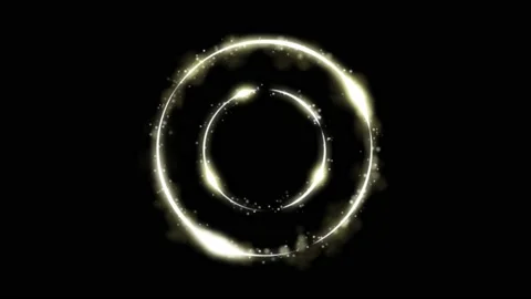 Light shape circle on a black background.  Stock Footage 152526364
