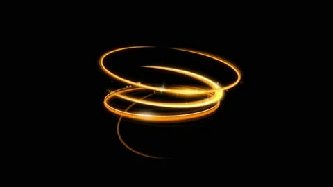 Light shape circle on a black background.  Vídeo Stock 152526377