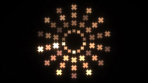 Light shapes create dynamic patterns in dark background Stock Footage 339295208