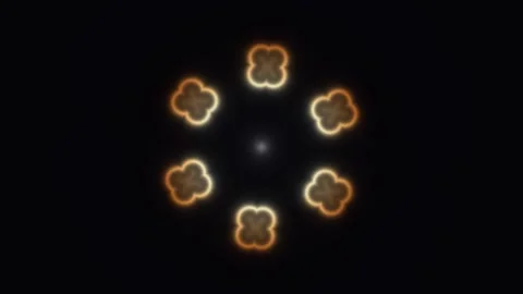 Light shapes create patterns in dark background Stock Footage 338224173