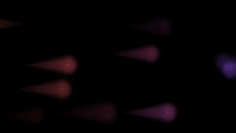 Light shapes create patterns in dark space with purple and Stock Footage 339074129