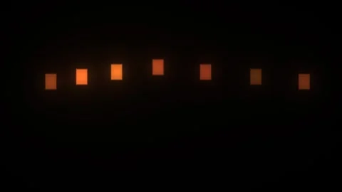 Light shapes move in a simple pattern with a dark Stock Footage 338226732