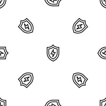 Light shield pattern seamless イラスト素材