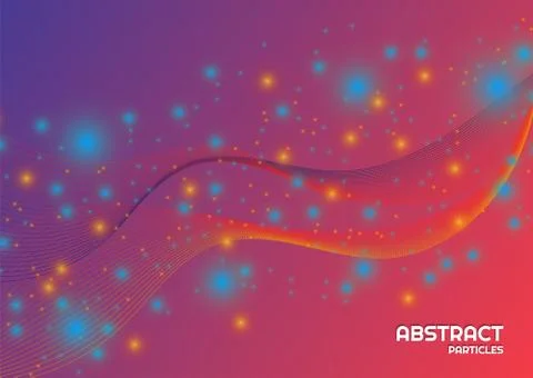 Light shine effect background line color complex design colorful particle. ve Stock Illustration