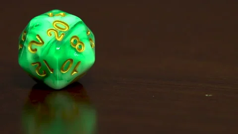 Light shine on green dice 動画素材 201496397