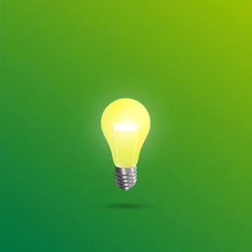 Light shines on a green background Stock Illustration