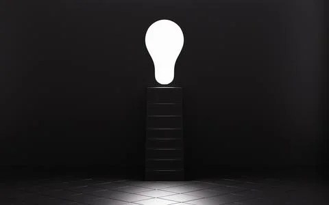Light shines through the door. It represents new hopes, new job opportuniti.. Stock-Illustration