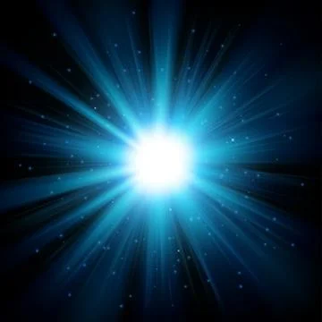 Light Shining From Darkness, Vector Illustration Stock-Illustration