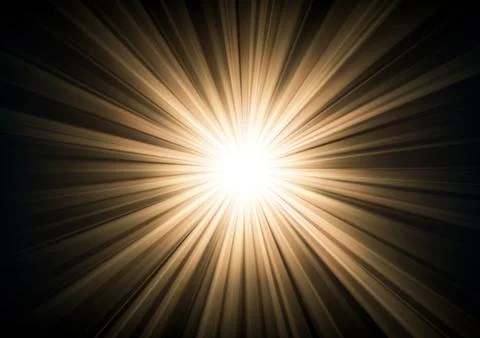 Light Shining From Darkness, Vector Illustration Stock Illustration