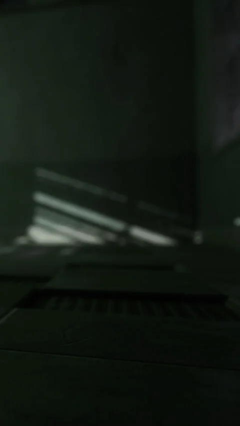 Light shining through window creates shadows on the floor in empty room Stock Footage 331367262