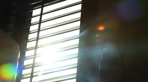 Light Shining through Window - Tilt Down Stock Footage 34820193