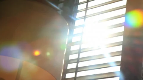 Light Shining through Window - Tilt Down - Beautiful Stock Footage 34820216