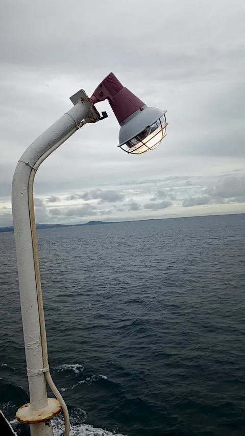 Light on the ship's deck Stock Footage 310557896