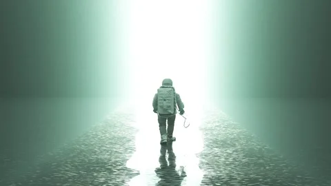 Light shone in for astronaut Stock Footage 246954851