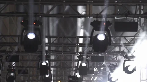 Light Show Array Stock Footage 116998762