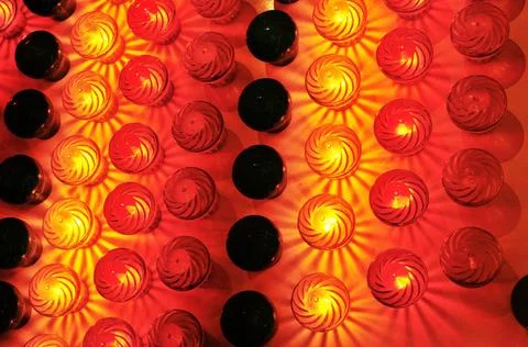 Light show background light show background in luna park ,model released, ... Foto stock